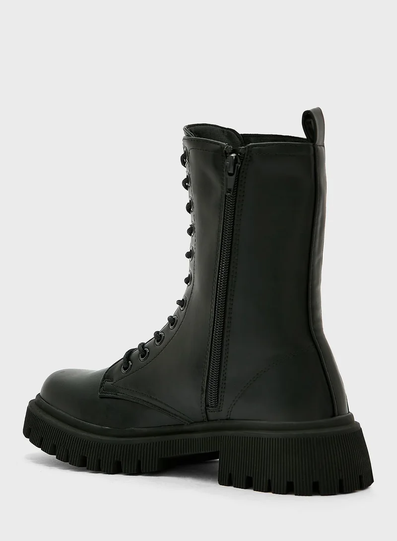 NEW LOOK Lace Up Boots