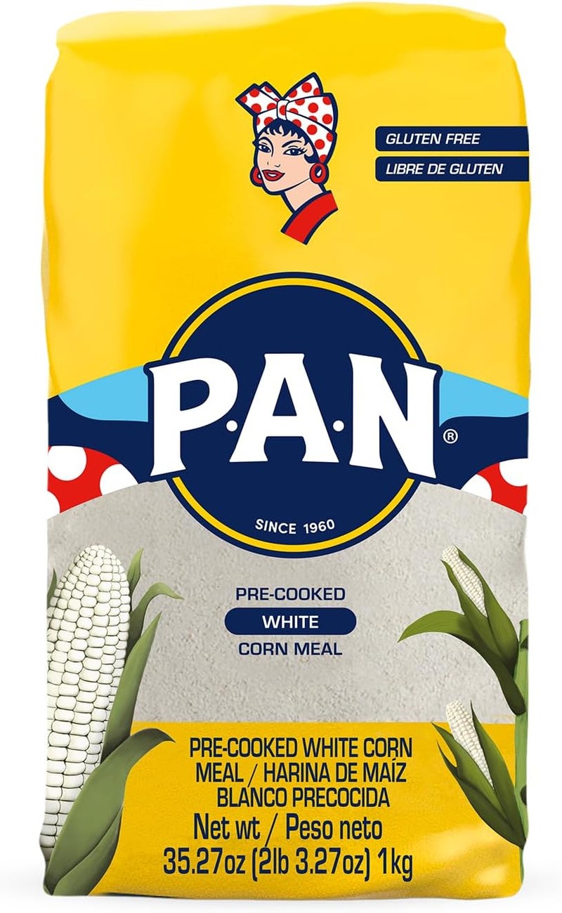 P.A.N. دقيق الذرة الأبيض المطبوخ مسبقًا P.A.N. 1 كجم - Image 1