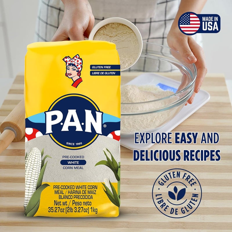 P.A.N. دقيق الذرة الأبيض المطبوخ مسبقًا P.A.N. 1 كجم - Image 4