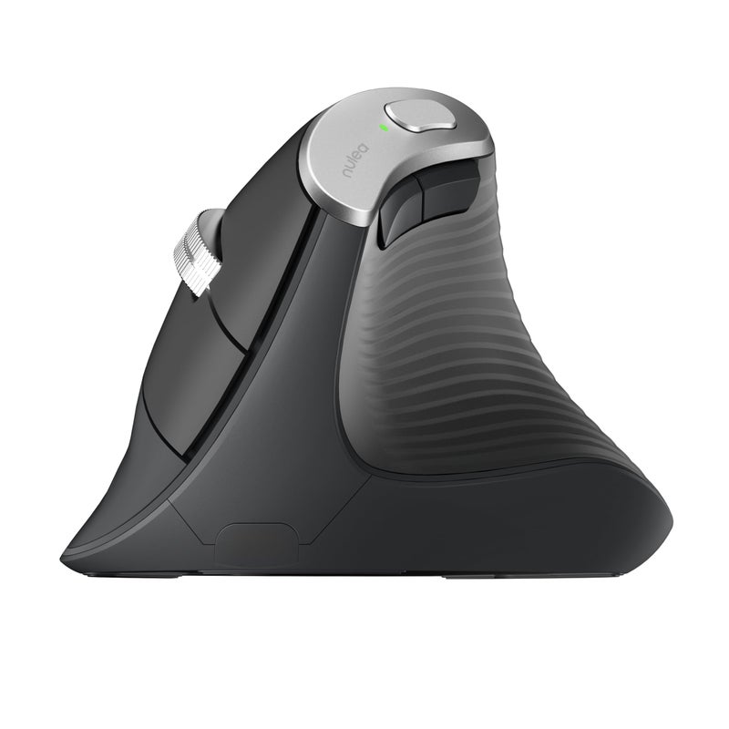 Nulea M510 Vertical Mouse Wireless, Ergonomic Mouse for Comfy Tracking, 3 Adjustable DPI (800-1200-1600), 2.4G Wireless Vertical Mouse with 6 Buttons, Compatible with Windows, Mac OS, Laptop, PC, Grey - Image 1