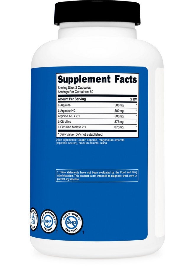 Nutricost Nutricost Nitric Oxide Booster 2250mg, 180 Capsules - 750mg Per Casule, 60 Servings - Gluten Free and Non-GMO  - Image 5