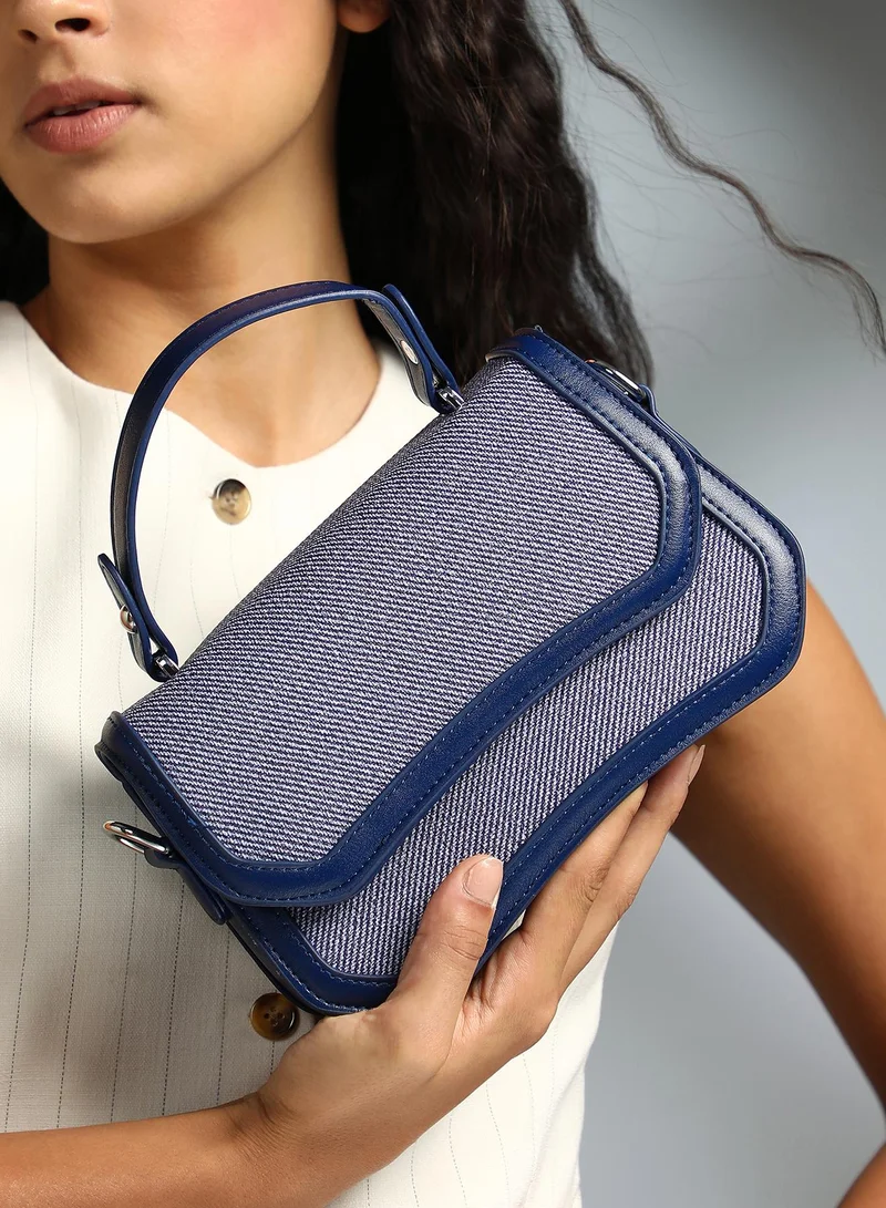 Haute Sauce Woven Top Handle Bag