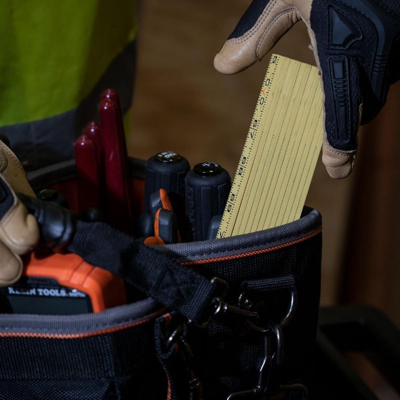 Klein Tools 910-6 Folding Ruler - 6-Foot Durable Fiberglass with Inside Reading - Image 3