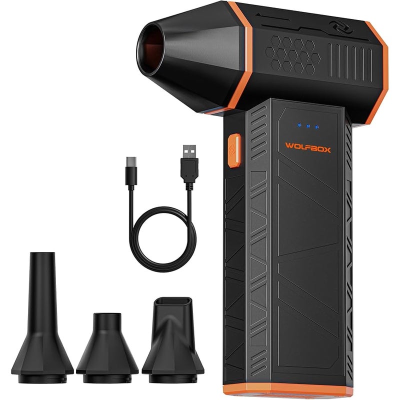 وولف بوكس WOLFBOX MF50 Electric Air Duster-110000RPM Super Power Cordless Air Duster, 3-Gear Adjustable Mini Blower with Fast Charging, Dust Blower for Computer, Keyboard, House, Outdoor and Car - Image 1