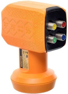 SENATOR وحدة استقبال LNB عالمية بـ 4 منافذ ST-401 Ku-Band باللون الأصفر  - Image 1