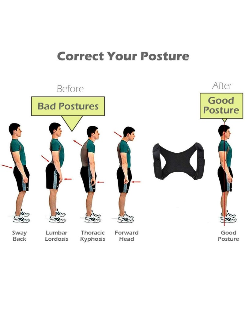 YOUGE The back belt for posture correction and shoulder straightening is made of strong, breathable and comfortable material  - Image 2