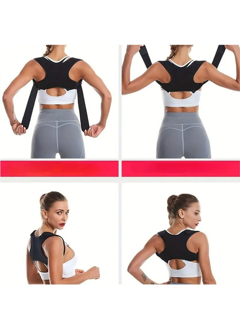 YOUGE The back belt for posture correction and shoulder straightening is made of strong, breathable and comfortable material  - Image 5