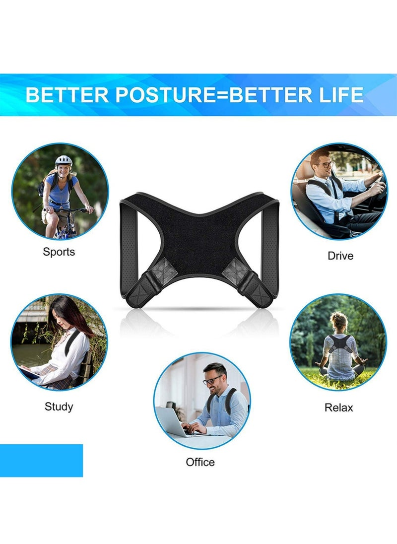 YOUGE The back belt for posture correction and shoulder straightening is made of strong, breathable and comfortable material  - Image 4