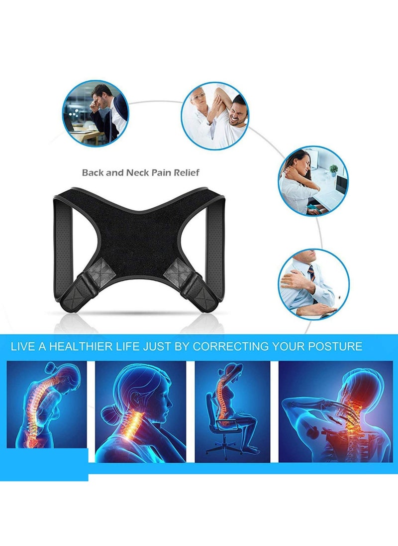 YOUGE The back belt for posture correction and shoulder straightening is made of strong, breathable and comfortable material  - Image 3