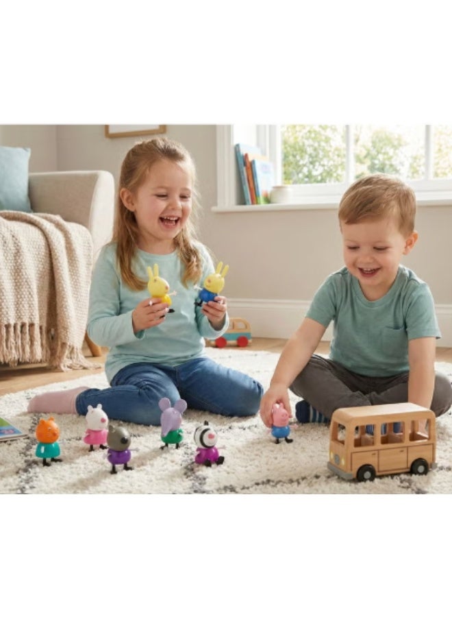 Peppa Pig Store Family Toy Set of 10 for Kids - Toy Set for Children Piggy Family, Daddy Pig, Mummy Pig, Grandpa & Granny and Baby Piggies | Soft Rubber Cartoon Pig Playset for Kids | Pig Toys Gift for Boys & Girls (3+ Years) Children Birthday Gift Set - Image 3
