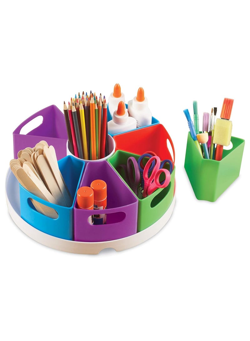 ليرننج ريسورسز إنشاء مركز تخزين مساحة، مجموعة مكونة من 10 قطع، مجموعة مكونة من قطعة واحدة، متعددة الألوان، Ler3806، لعبة مركز إنشاء مساحة، 4.6 بوصة × 12 بوصة - Image 2