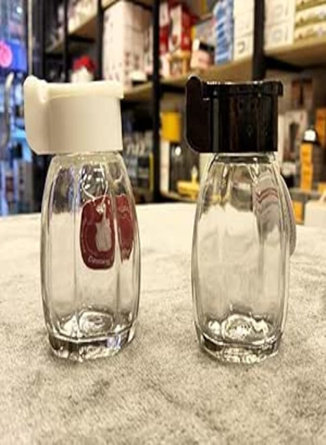 Glass Spice Jar with Plastic Lid, Kitchen Storage Container.