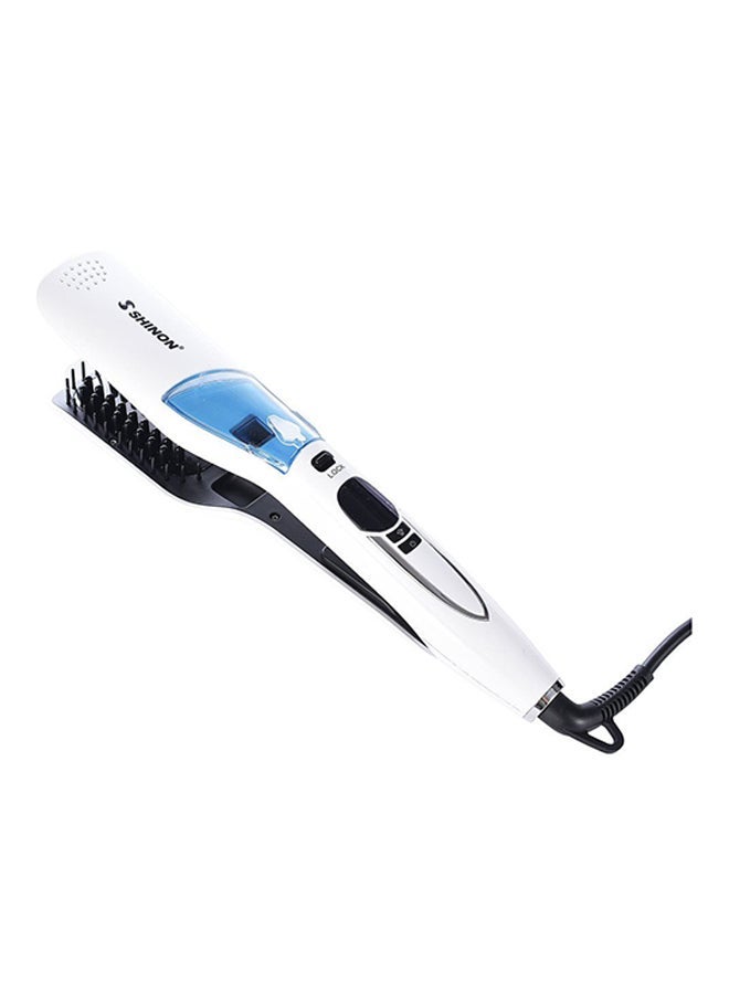 Steam Vapor Hair Straightener Brush With LCD Screen - Image 2