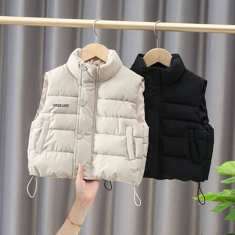 Kids Cotton Vest Zip-Up Warm - Image 1