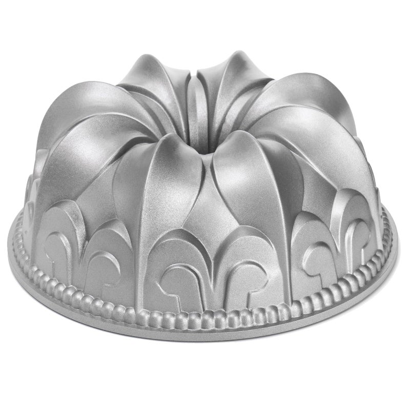 Frcctre 9 Inch Non-Stick Fluted Cake Pan, 10 Cups Heavy Duty Fluted Tube Cake Pan Baking Mold Easy Release Aluminum Baking Mold for DIY Cakes - Image 1