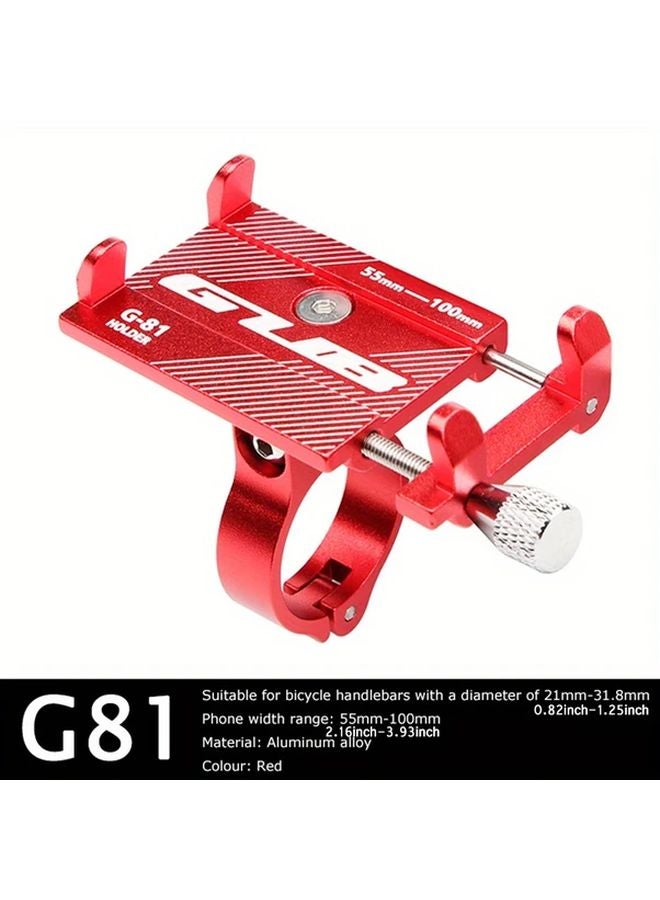 Red Durable Aluminum Bike Phone Mount for Safe Riding - Image 1