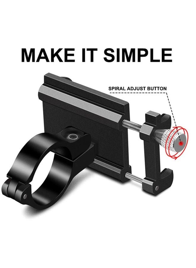 Red Durable Aluminum Bike Phone Mount for Safe Riding - Image 5