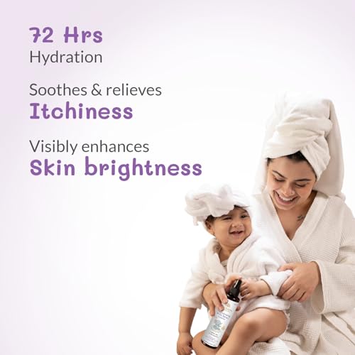 AreoVeda Oil-free Moisturising Baby Spray Lotion (200ml) With Canadian Willowherb & Pentavitin | Provides 72 Hrs Hydration & Soothes Baby Acne | Suitable For Sensitive Skin & Safe From Day 1 | Dermatologically Tested, Cellularly Proven, Ecocert Certified, & EWG Verified | pH Balance, Toxin & Artificial-fragrance Free. - Image 2