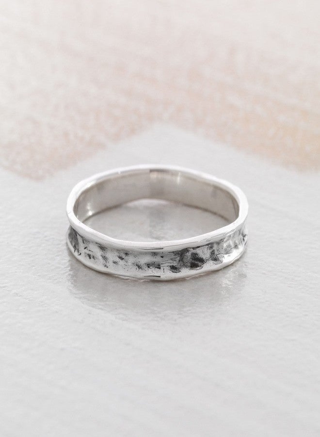 Silpada 'Stellar Stable' Stacking Ring in Hammered Sterling Silver, Size 8, Size 8 - Image 5