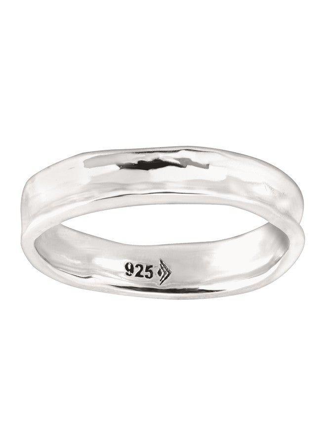 Silpada 'Stellar Stable' Stacking Ring in Hammered Sterling Silver, Size 8, Size 8 - Image 1