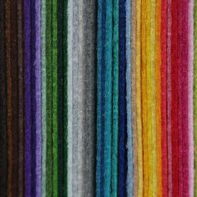 Green Felt Fabric Sheets 40pcs Non Woven Polyester DIY Craft Cloth Supplies - Image 5