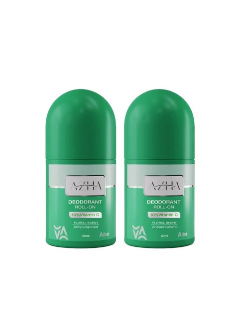 azha rollon floral scent 60 ml 1+1