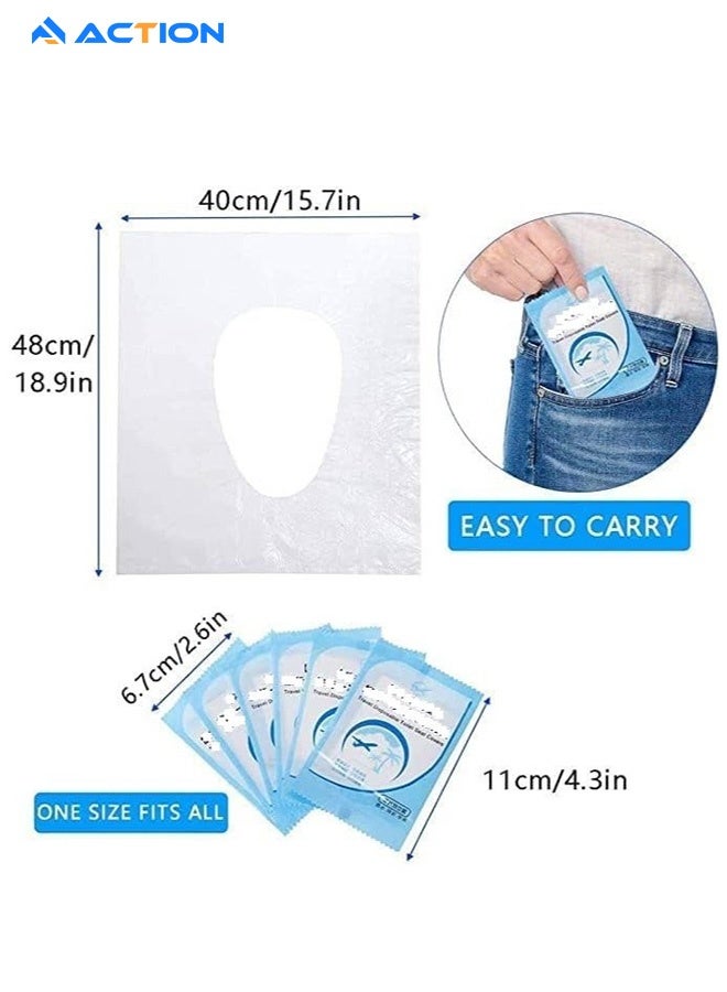ACTION Toilet Seat Covers Disposable 50 pack for Travel Toilet Seat Cover Friendly Packing for Kids Potty Training and Adult - Image 2
