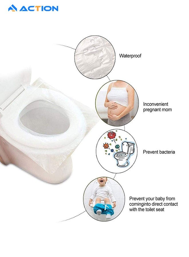 ACTION Toilet Seat Covers Disposable 50 pack for Travel Toilet Seat Cover Friendly Packing for Kids Potty Training and Adult - Image 4