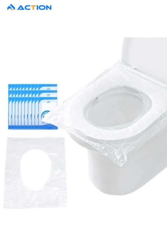 ACTION Toilet Seat Covers Disposable 50 pack for Travel Toilet Seat Cover Friendly Packing for Kids Potty Training and Adult - Image 1