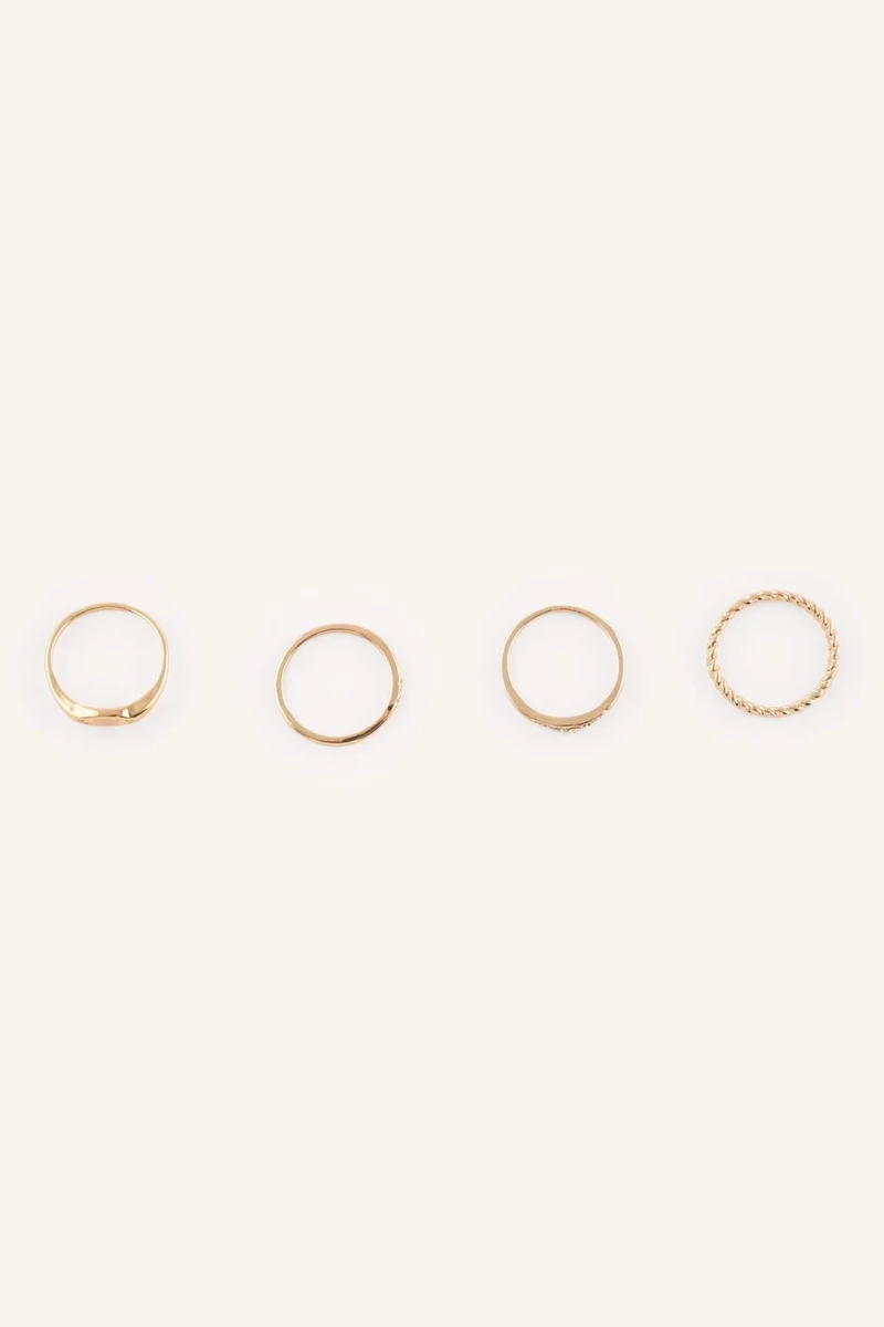 ديفاكتو Woman 4 Piece Rings