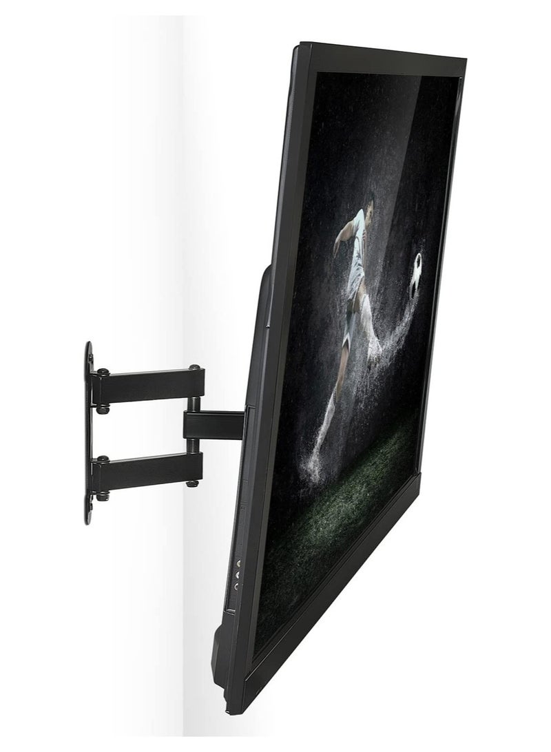 Full Motion TV Wall Mount Corner Bracket 400 x 400 Compatible Extending Arm Articulating Swivel Tilt Fits 32 37 40 42 47 50 Inch TVs 66 Capacity - Image 2