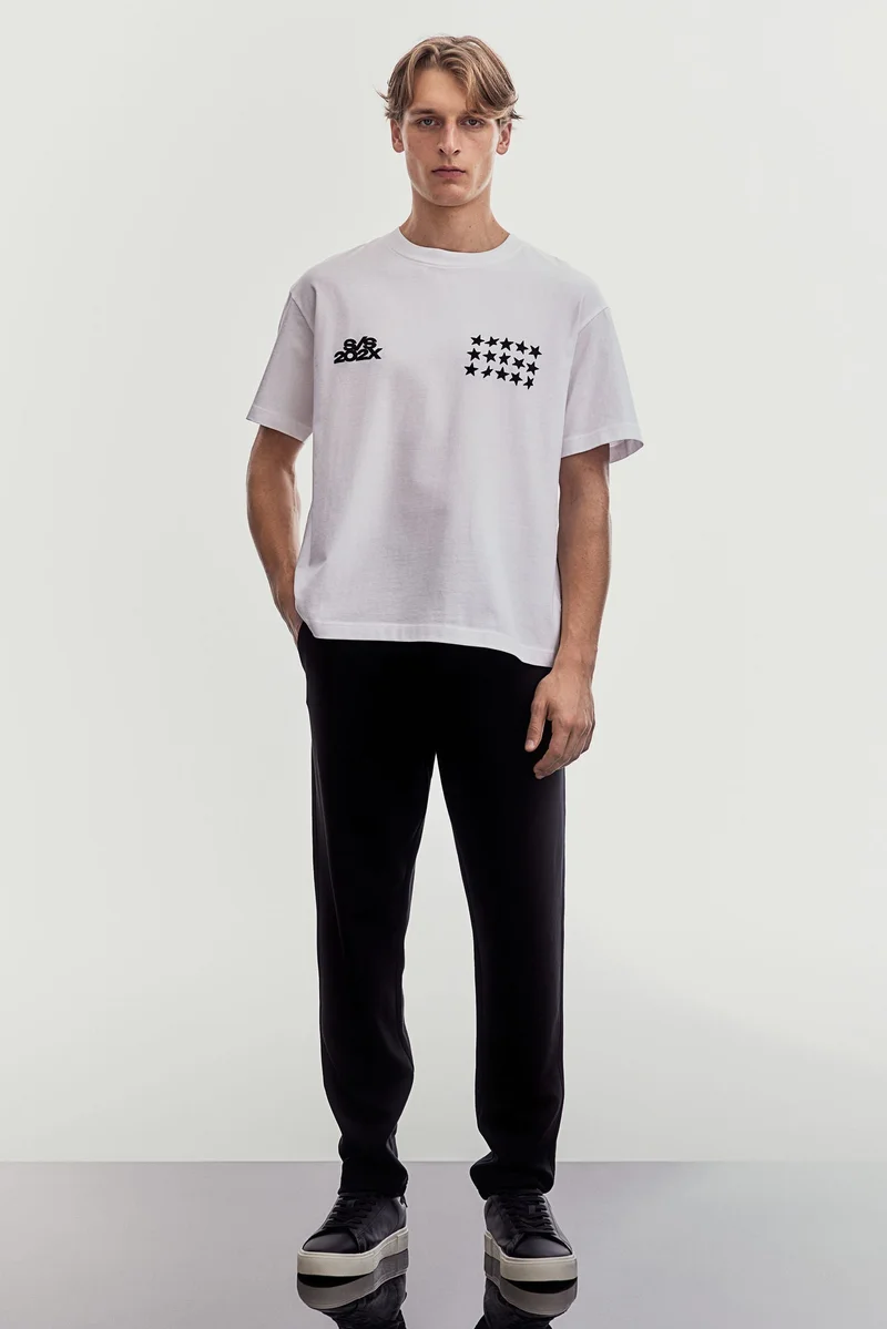 H&M Loose Fit Printed T-shirt