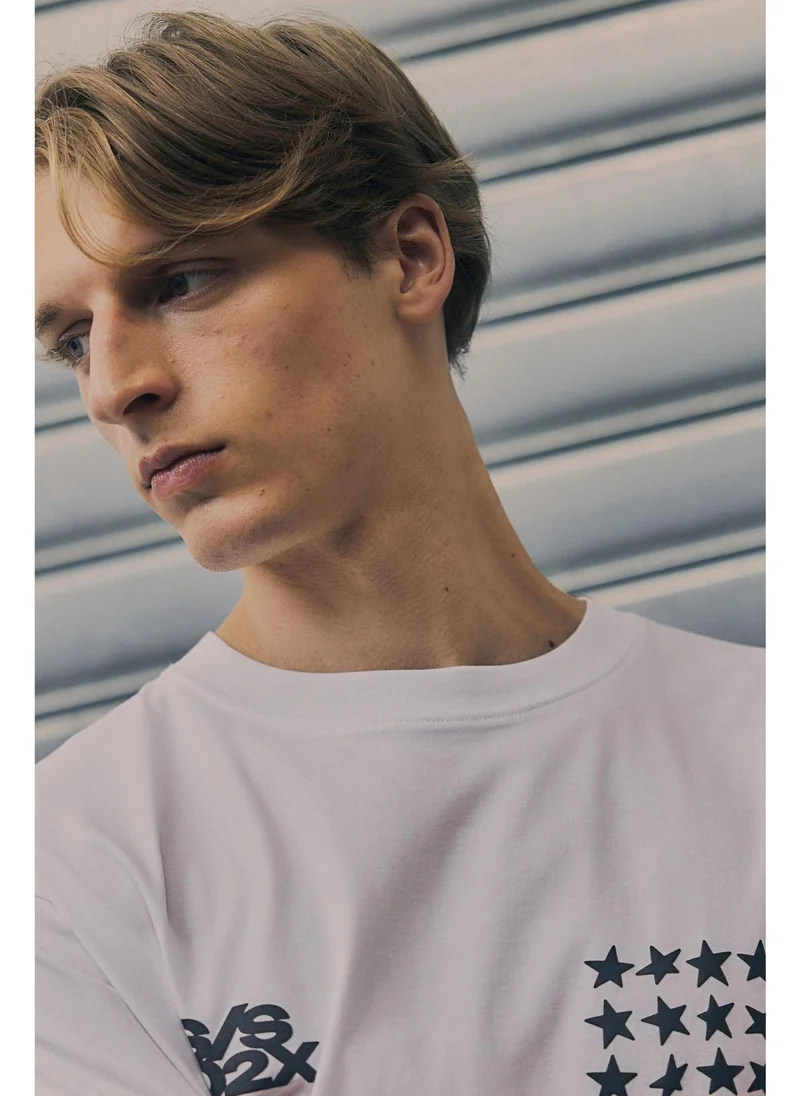 H&M Loose Fit Printed T-shirt