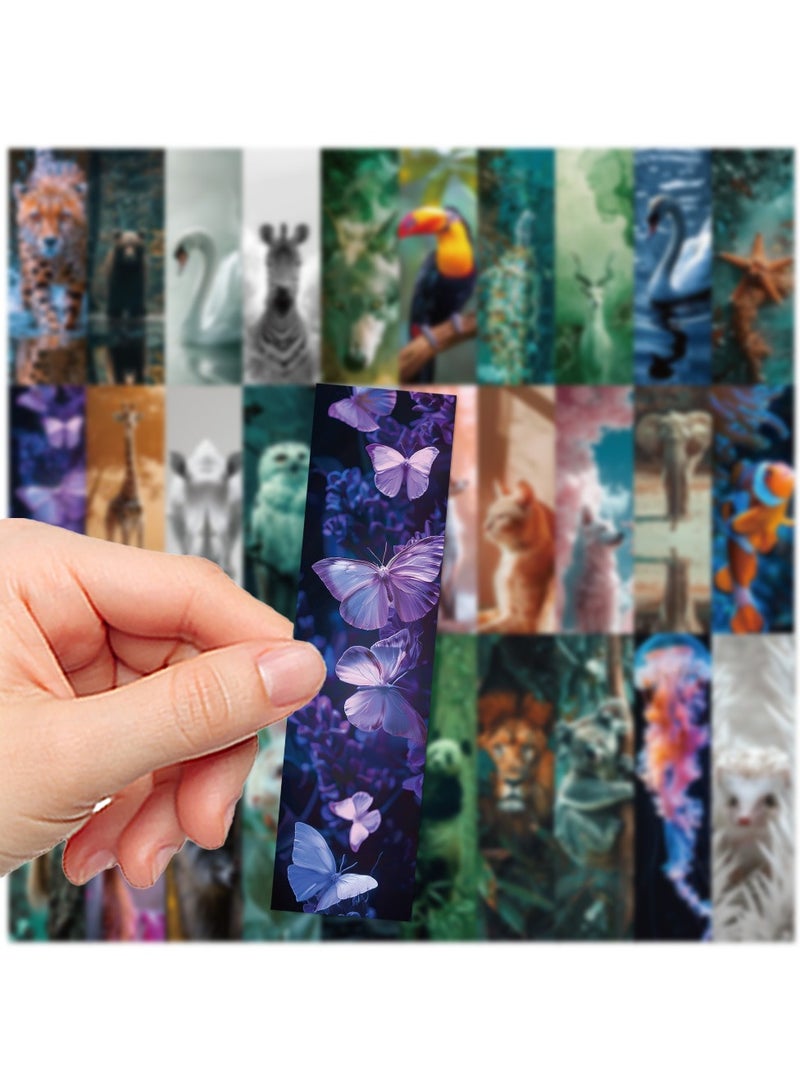 30Pcs Animals Bookmarks Paper Bookmarks for Adult Kids Unique Animals Book Markers for Students Teachers School Home Office Reading Book Lovers - Image 5