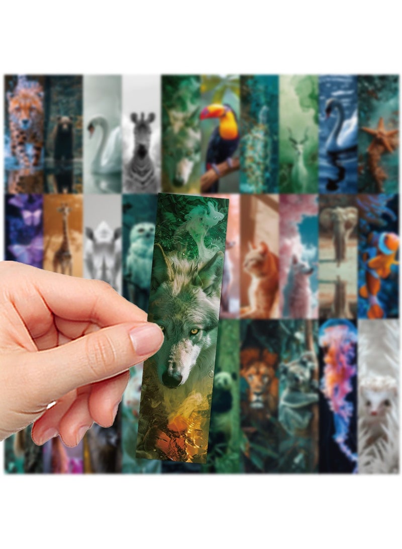 30Pcs Animals Bookmarks Paper Bookmarks for Adult Kids Unique Animals Book Markers for Students Teachers School Home Office Reading Book Lovers - Image 4