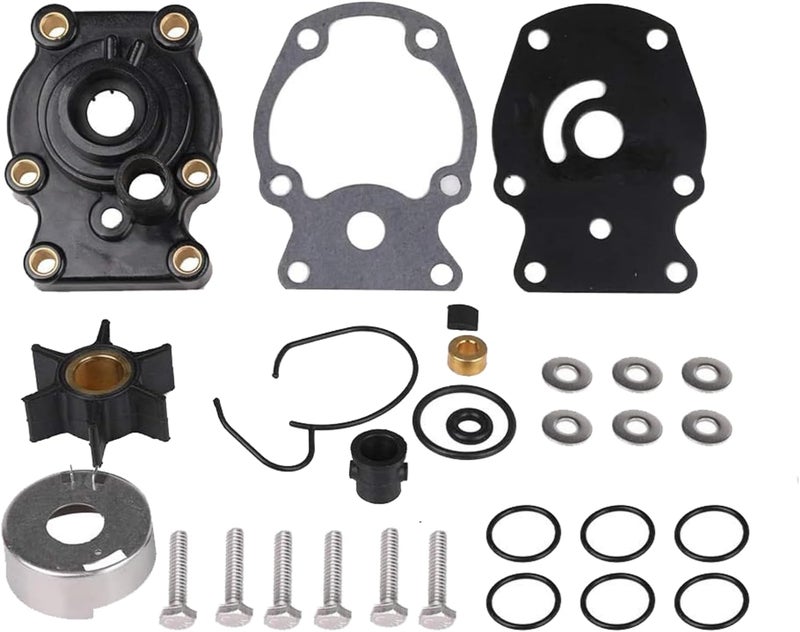 Tutor Auto 393630 Water Pump Repair Kit with Housing Replacement for Johnson Evinrude OMC（1980-UP）20 25 30 35HP Outboard Motor Parts - Replace 393630, 393509, 391636, 0393630, Sierra 18-3382 - Image 1