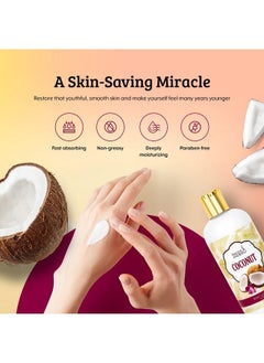 Freida and Joe Freida and Joe Scented Body Lotion For Women, Deep Moisturizing Hand Cream, Womens Luxury Stocking Stuffers, 10oz (Coconut)  - Image 4