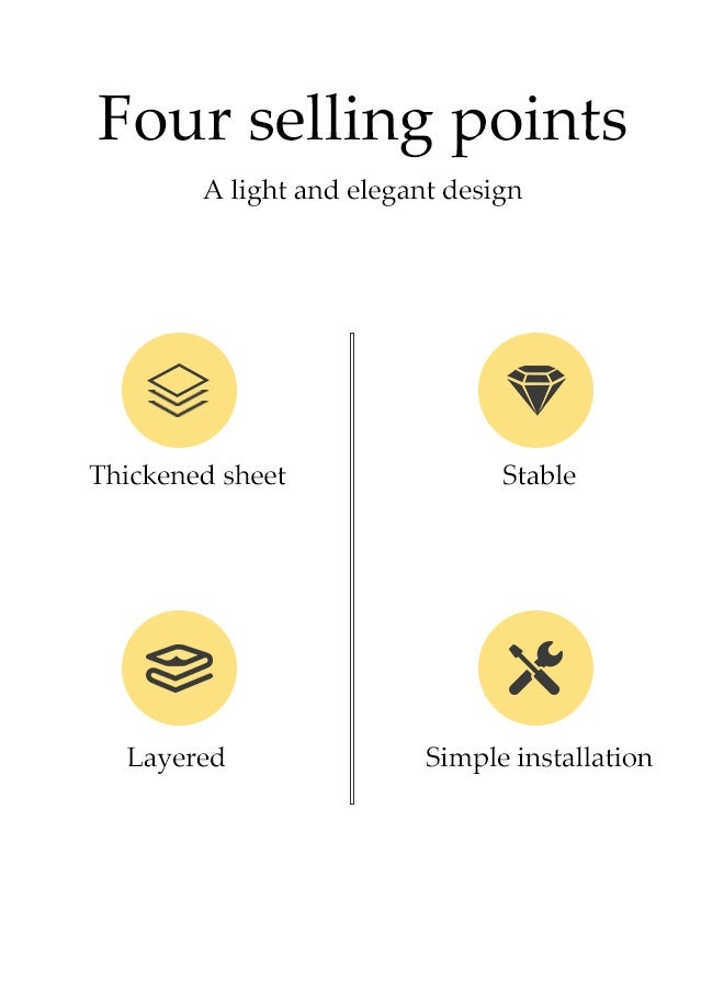 DUNISO TWO-Layer Floating Shelves, Decorative Wall Shelves，Wooden Storage Rack，Free Combination，Suitable for Living Room, Bedroom, Bathroom，Light Walnut Color - Image 3