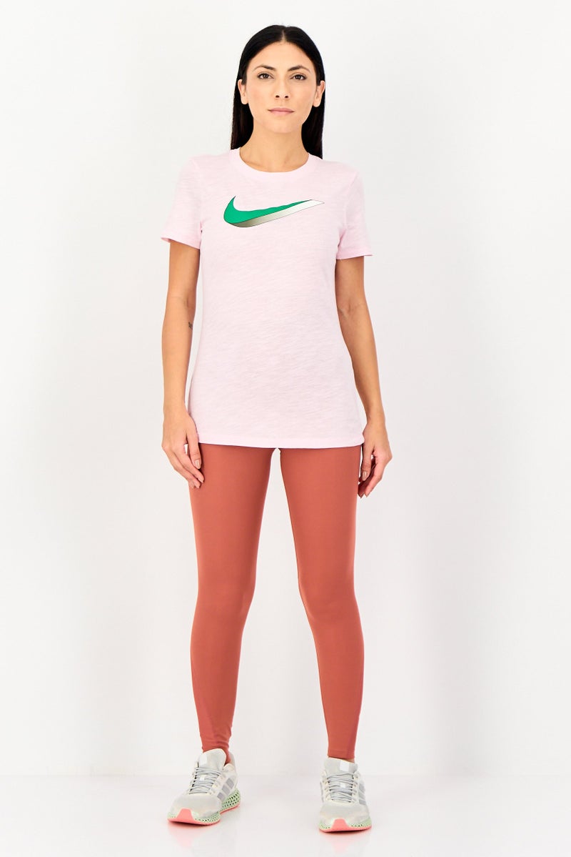 Nike Women Soportswear Fit Short Sleeve Outdoor T-Shirt, Pink - Image 4