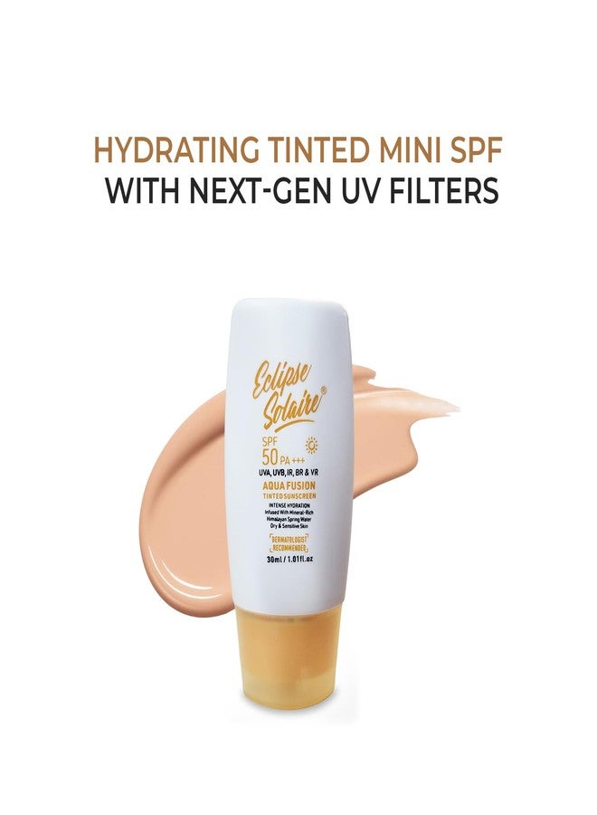 Eclipse Solaire Aqua Fusion Sunscreen SPF50 PA+++ | 5X Protection | Infused with Himalayan Spring Water | Non-Greasy, For All Skin Types - 30ml - Image 2