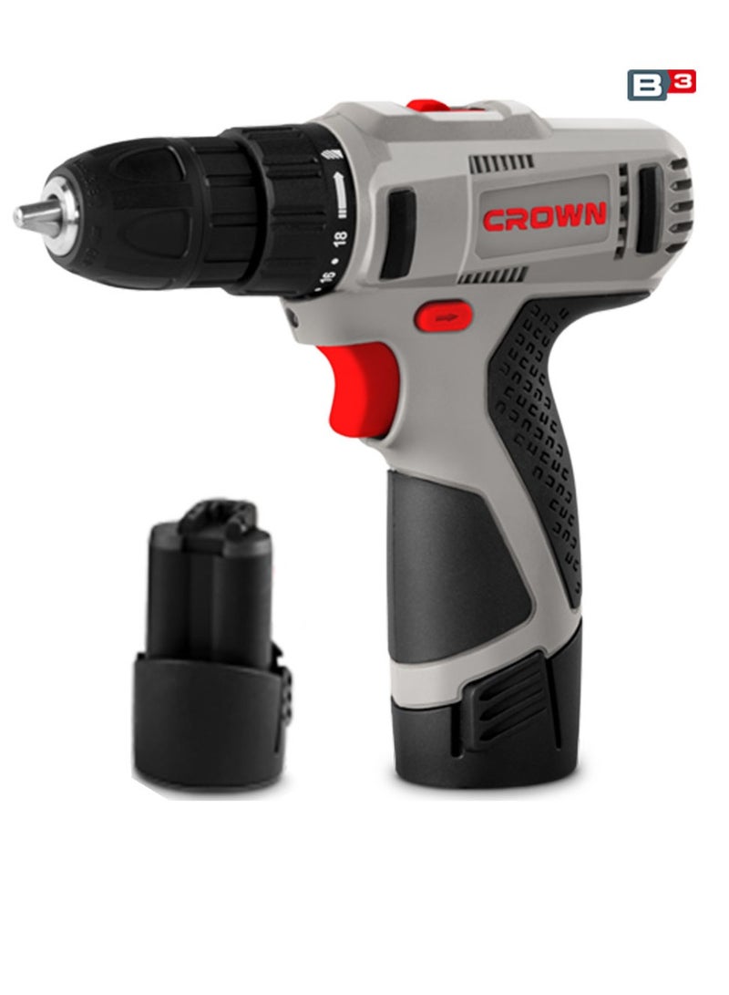 شنيور بمقبض مطاطي لقبضة آمنة. وظيفة عكسية لتغيير اتجاه الدوران. سرعة قابلة للتعديل لتحقيق الأداء الأمثل على مواد مختلفة.