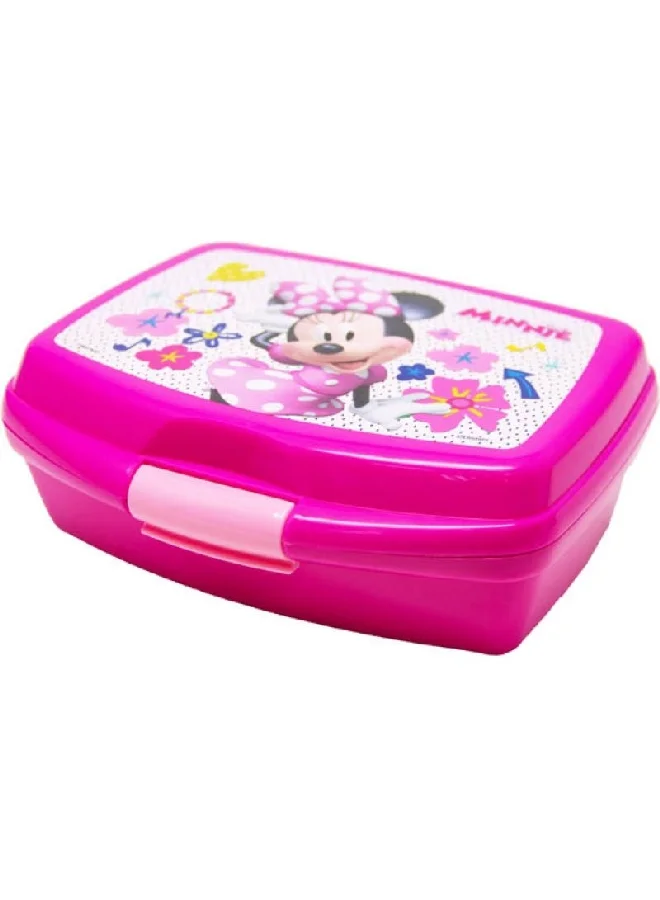 First Kid Minnie Mouse High Quality Durable Rectangular Lunch Box Pink 6 x 14 x 17 cm 112-30-026