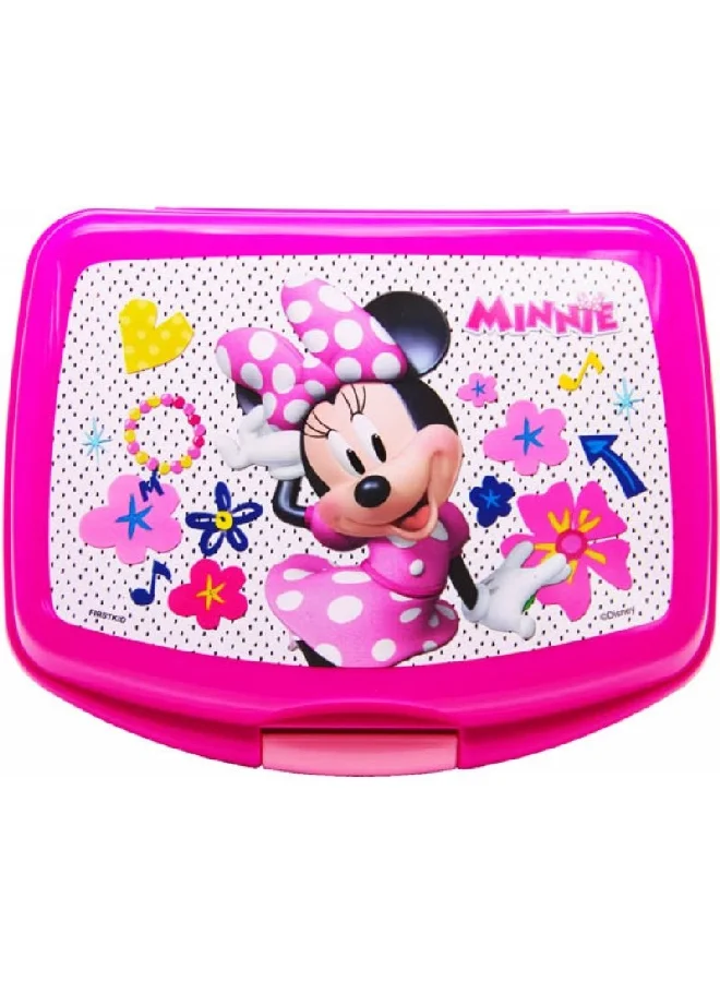 First Kid Minnie Mouse High Quality Durable Rectangular Lunch Box Pink 6 x 14 x 17 cm 112-30-026
