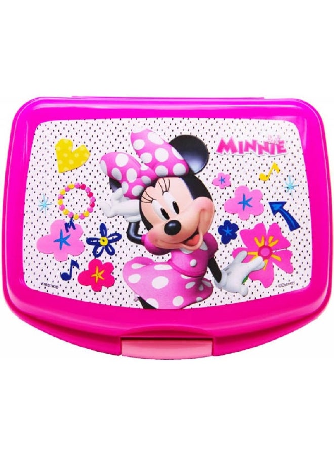 فيرست كيد 112-30-026 ميني ماوس صندوق غداء مستطيل متين عالي الجودة وردي 6 x 14 x 17 سم - Image 1