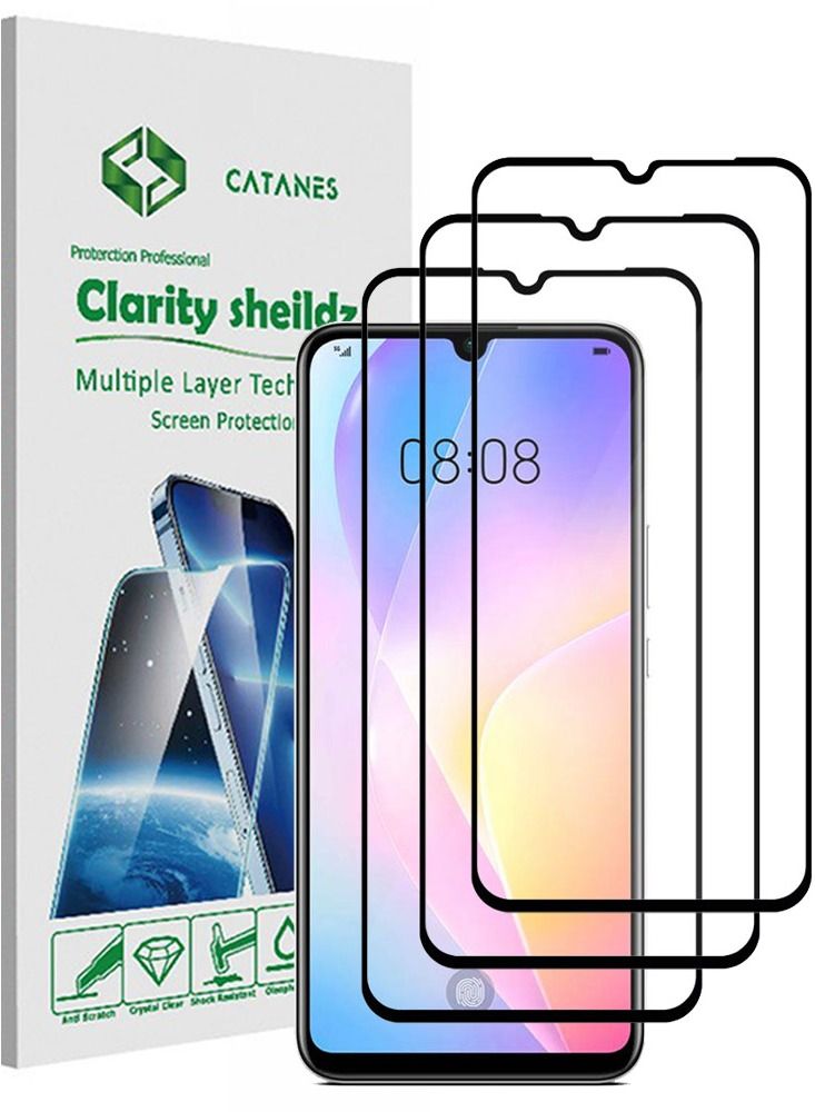 CATANES 3 Pack For Nova 8SE Screen Protector Tempered Glass Full Glue Back - Image 1