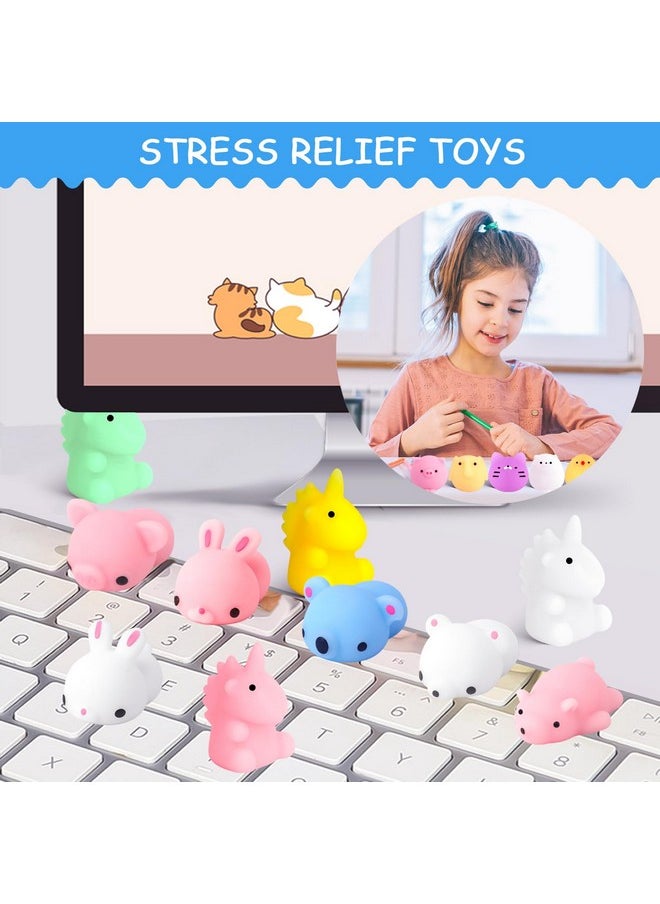 POKONBOY 30 Pcs Squishies Mochi Toys, Mini Kawaii Squishy Animals Squeeze Stress Relief Toys Easter Basket Stuffers Easter Theme Party Favors Easter Egg Filler For Kids  - Image 5