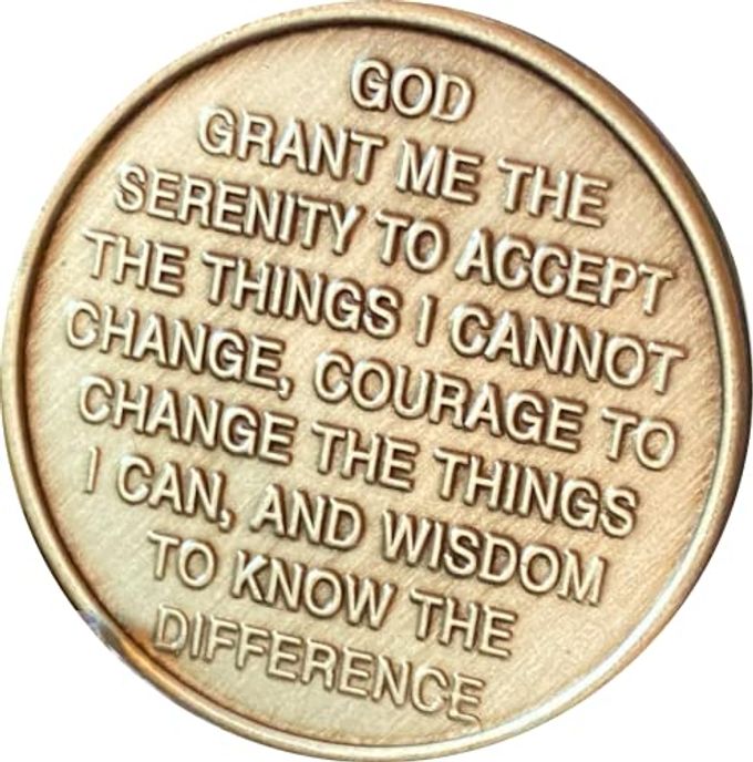 RecoveryChip 5 Year Blue Butterfly Medallion One Day at A Time Sobriety Chip - Image 2
