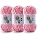 DAERBOF 3 Skeins Velvet Chunky Yarn Chenille Yarn for Crocheting and Hand Knitting Blanket Yarns for Making Scarves and Knitting Projects Amigurumi Crochet Yarn 335oz 3875yds - Image 2
