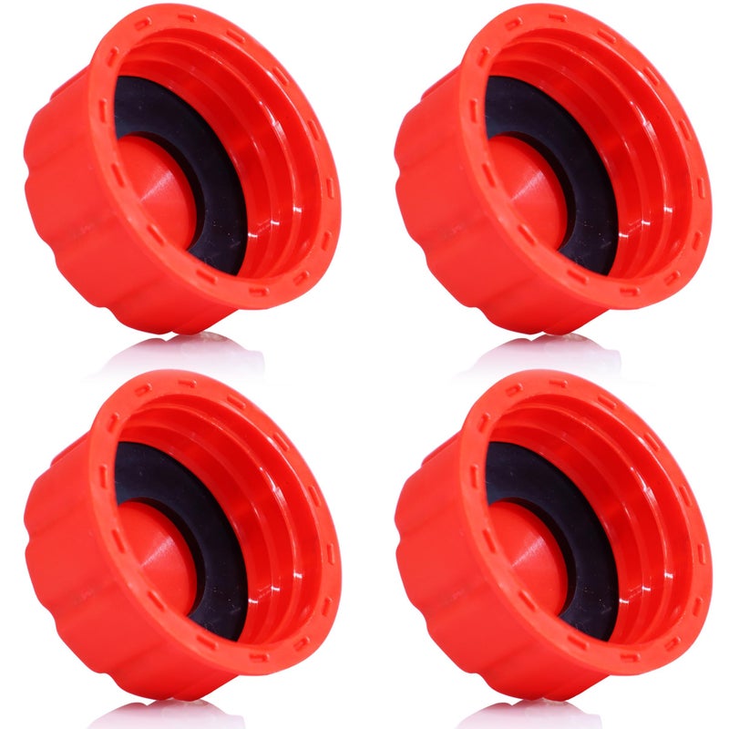 Niwicka 5 Gallon Gas Can Cap Replacement Coarse Thread Gas Cap for Gasoline Portable Gas Tank Lid for 5 Gallon Plastic and Metal Gas Cans Includes Spout Replacement Old StylePack of 4 - Image 2