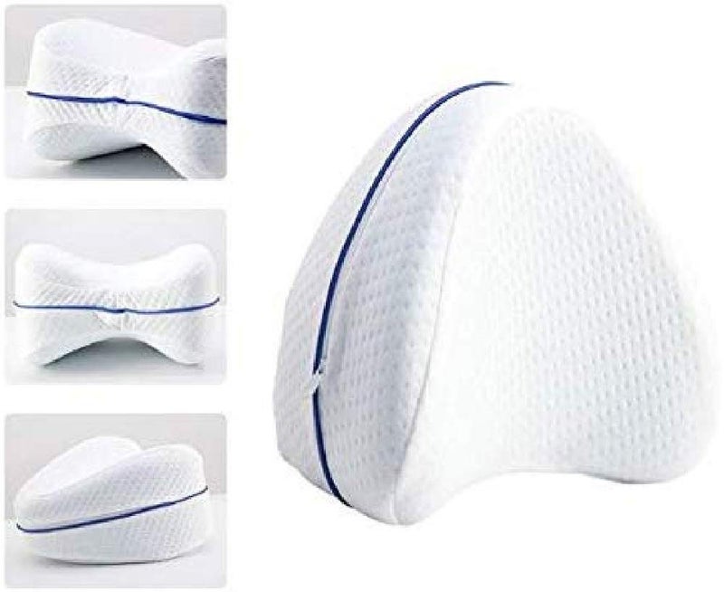Dhruheer Memory Foam Orthopedic Contour Medical Leg Knee Pillow For Sleeping Orthopedic Pillows For Legs Foot Pregnancy Back Pain Back Hip Joint Pillow - Image 1